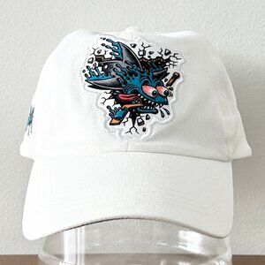 San Jose Sharks Freak Jimbo Phillips Cap White Adjustable Strapback Hat SGA